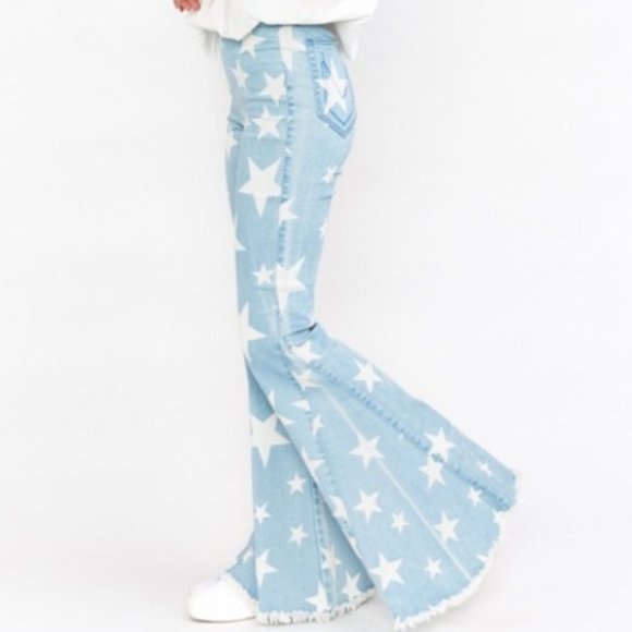 show me your mumu star flare jeans